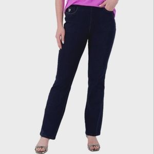 DreamJeannes™ Pull-on Slim Leg Plus Size Pants-Denim